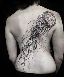 55 Sensational Blackwork Animal Tattoos Jellyfish Tattoo Animal Tattoos Tattoos