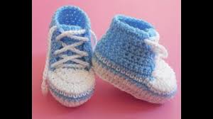Hello friends i welcome you to my channel rita k creations.today i am going to knit a cute baby booties for 6 to. Baby Booties Converse Lace Up Shoes Easy 0 3 Youtube