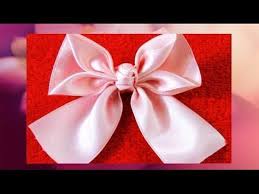 Flores Rubi Corazon Diamante De Cuatro Petalos En Cintas De Organza Para El Cabello Youtube Hacer Flores Con Cintas Mono Lazo Lazos De Cinta