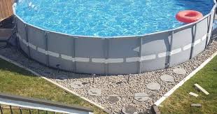 Pool Area Makeover Above Ground Swimming Pools Backyard Pool In Ground Pools