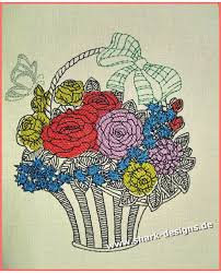 Affordable and search from millions of royalty free images, photos and vectors. Embroidery Design Flower Basket In 7 Sizes Flowers Butterfly Nature