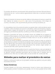 Maybe you would like to learn more about one of these? Pronostico De Ventas Presupuesto Mercado Economia