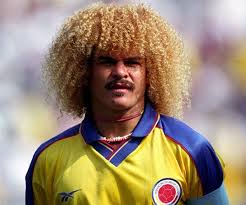 Carlos Valderrama His Epic Huge Big Afro Curly Hair Carlos Valderrama Soccer Hair Soccer Hairstyles