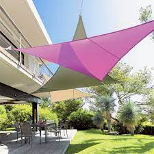 parasol triangular voile ombrage ombre de patio toile ombrage