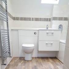 Skyline Cream Mosaic Tileflair White Wall Tiles Wood Effect Floor Tiles Bathroom Wall Tile