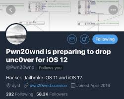 Check spelling or type a new query. Pwn20wnd Hints That He S About To Drop The First Public Beta Of His Ios 12 Jailbreak