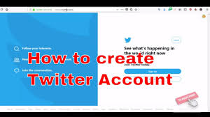 Twitter.com sign in from mobile app. How To Create Twitter Account Signup Twitter Youtube