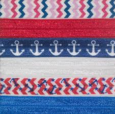 6 Hair Ties 4th Of July Red White And Blue America Usa Etsy Hair Ties Red And White 4th Of July