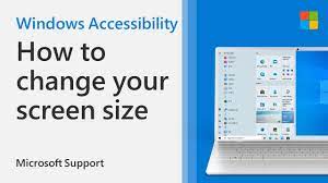 How To Adjust Screen Size In Windows 10 Microsoft Youtube