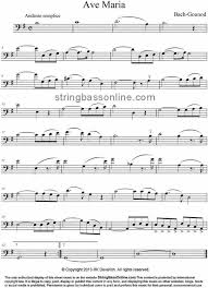 Just follow work through the music theory for bass series of lessons in the lesson map to learn more. String Bass Online Free Bass Sheet Music Ave Maria From A Theme By J S Bach