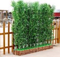 Amazon.com: Artificial Bamboo Privacy Fence - Room Divider ...