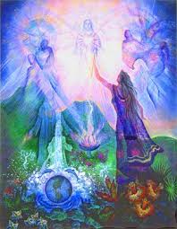 Heart Of The World Healing Meditation Helen White Wolf Visionary Art Earth Art Art