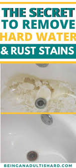 how to remove rust stains from bathtub