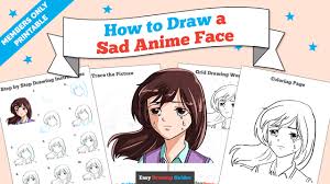 How to draw eyes from an angle in anime mangamikeymegamega. How To Draw A Sad Anime Face Really Easy Drawing Tutorial