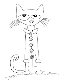 Free printable cat coloring pages for kids. Four Groovy Buttons Pete The Cat Coloring Page Free Printable Coloring Pages For Kids