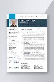 Download best free resume templates for microsoft word cv. Professional Cv Resume Template Word Doc Free Download Pikbest