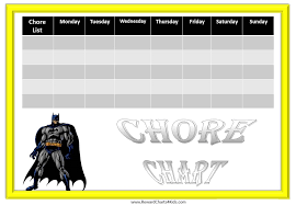 9 Best Photos Of Free Printable Reward Charts Batman Free