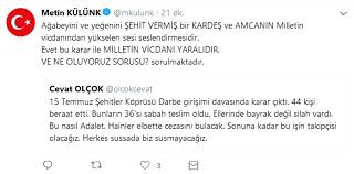 Ak parti i̇stanbul eski milletvekili metin külünk, 15 temmuz bir parti meselesi değil, bağımsızlık meselesidir dedi.kütahya yoncalı'da ki̇hmed başkanı musatafa önsay'ın da. Ak Parti Li Metin Kulunk 15 Temmuz Kararlarina Isyan Eden Cevat Olcok A Destek Verdi Haberler