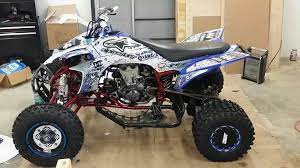 Yamaha Yfz 450 Atv Graphics Kit Kit By Fireblade Graphics And Signs Like Us On Facebook To See All Our Kits And To Purchase Them Fro Atv Quads Atv Atv Club