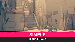 Simple Temples Cartoon Assets 3d Model 3d Model Temple Simple