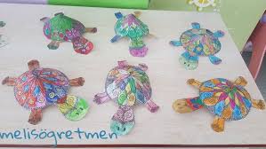 Kaplumbaga Mandala Boyama Etkinligi Uc Boyutlu Mandala Kaplumbaga