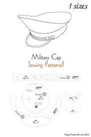 Military Cap Free Sewing Patterns Sewing Hats Sewing Patterns Clothes Sewing Patterns