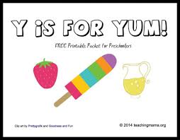 Y Is For Yum Letter Y Printables Alphabet Preschool Letter Activities Teaching Mama