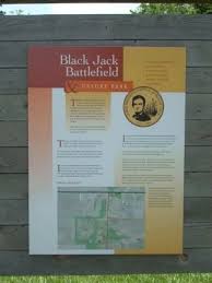 The Battle of Black Jack Historical Marker