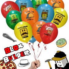 Roblox Birthday Party Game Ideas Details About 20 Blox Builder Balloons Birthday Game Truck Party Favor Roblox Youtube Fan Toy With Images Game Truck Birthday Party Truck Party Favors Birthday Party Balloon