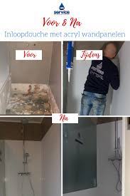 inloopdouche met acryl wandpanelen inloopdouche wandpanelen badkamer