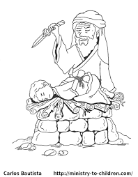 Abraham and sarah's visitors coloring page b. Isaac Abraham And Sarah Coloring Pages