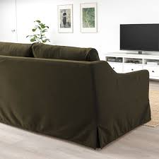 Farlov Sleeper Sofa Djuparp Dark Olive Green Ikea In 2020 Furniture Sliders Love Seat Ikea