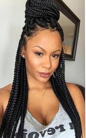Med Size Box Braids Looking For Hair Extensions To Refresh Your Hair Look Instantly Kinghair Box Braids Styling Natural Hair Styles Box Braids Hairstyles