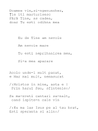 Sunt zile în care mai mult ca orice avem nevoie de un tată. Doamne Vin Si Ngenunchez