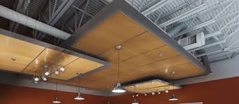 Woodworks Channeled Tegular Floating Ceiling Ceiling Armstrong Ceiling