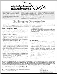 Khushhali Bank Limited Jobs And Employment Post Opportunity As Chief Compliance Officer Http Shugalmela Net All Jobs Khushha Employment Education No Response