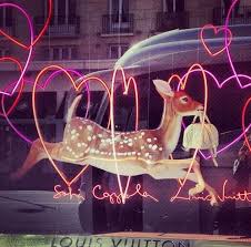 In Honor Of Her New Vuitton Bag Sofia Coppola Designs The Windows Of Le Bon Marche Design Best Christmas Gifts Vintage Christmas