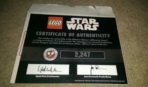 Lego system iso 14001 certificate. Lego Star Wars 10179 Millennium Falcon Certificate Of Authenticity Star Wars 520162625