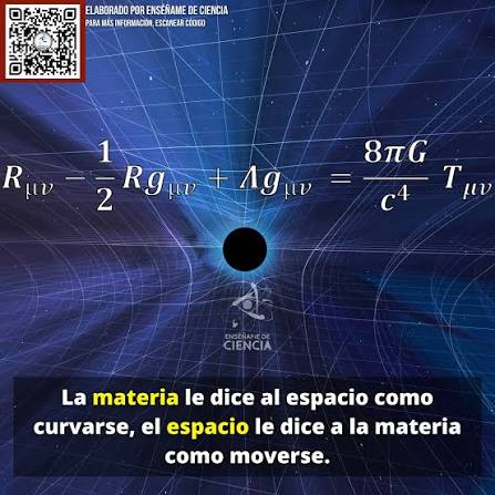 Enséñame - En física, las ecuaciones de campo de Einstein son un conjunto de diez ecuaciones de la teoría de la relatividad general de Albert Einstein, que describen la interacción fundamental de
