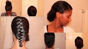 Workout Hairstyles For Black Hair Transitioning Hairstyles Hair Styles Relaxed Hair