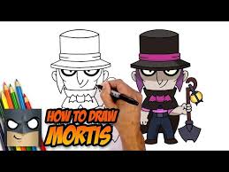His super move is a reckless roll inside his bouncy barrel!. How To Draw Brawl Stars Mortis Step By Step Youtube