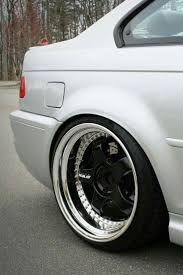 Bmw E46 3 Series Silver Deep Dish Rodas Personalizadas Rodas Esportivas Carros Personalizados