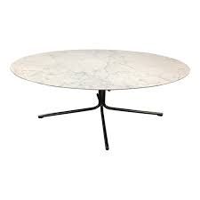 Round coffee table in marble. Mid Century Style White Marble Top Coffee Table Design Plus Gallery