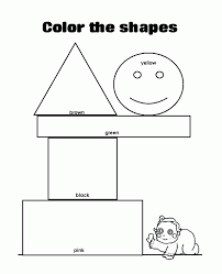 Free printable shapes coloring pages or posters for toddlers, preschool or kindergarten children. Shapes Free To Color For Kids Various Types Of Shapes Forms Kids Coloring Pages