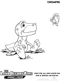 Download this running horse printable to entertain your child. Land Before Time Chomper Coloring Page Mama Likes This
