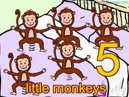 Five Little Monkeys Jumping On The Bed Preschool Songs Kindergarten Songs Kids Songs