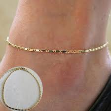 You'll even find chains featuring pendants and gemstones for yourself or as a gift for someone you love. Buy Women Simple Gold Chain Anklet Ankle Bracelet Barefoot Sandal Beach Foot Jewelry At Affordable Prices Free Shipping Real Reviews With Photos Joom