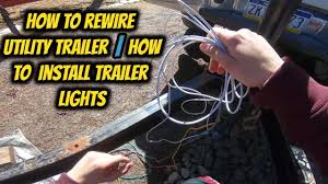 They also provide a wire for a ground connection. How To Rewire Utility Trailer How To Install Trailer Lights Youtube