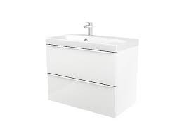 Meuble Sous Vasque A Suspendre Goodhome Imandra Blanc 80 Cm Plan Vasque Lana Castorama