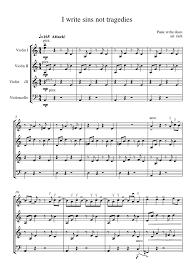 The ballad of mona lisa official video. Full Score I Write Sins Not Tragedies